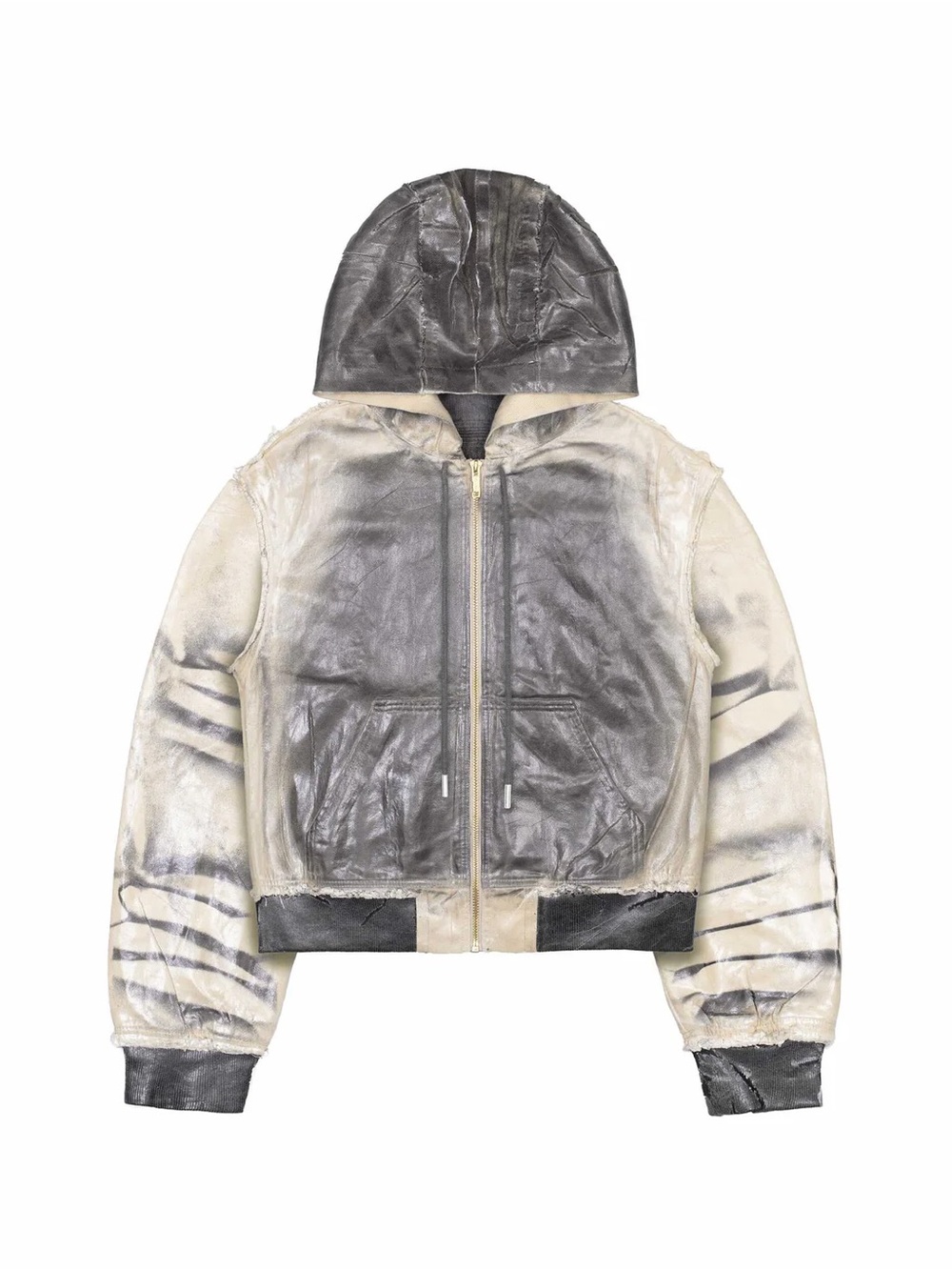 Racer worldwide BEIGE WAXED BOMBER